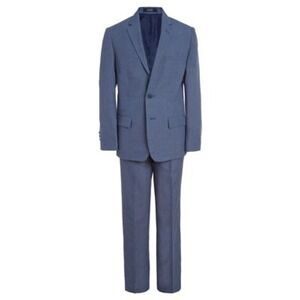 Nautica Big Boys 2-piece. Micro-Texture Suit‎ - Dark Blue - Size 8